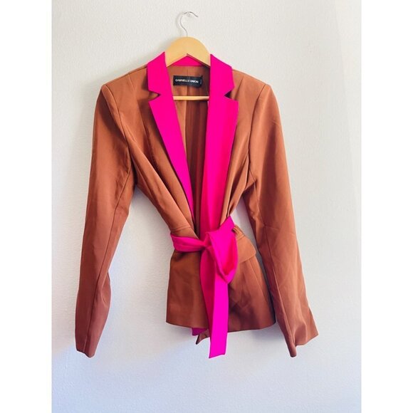 NWT NYC Gabrielle Union Wrapped Blazer Size M - Picture 2 of 7